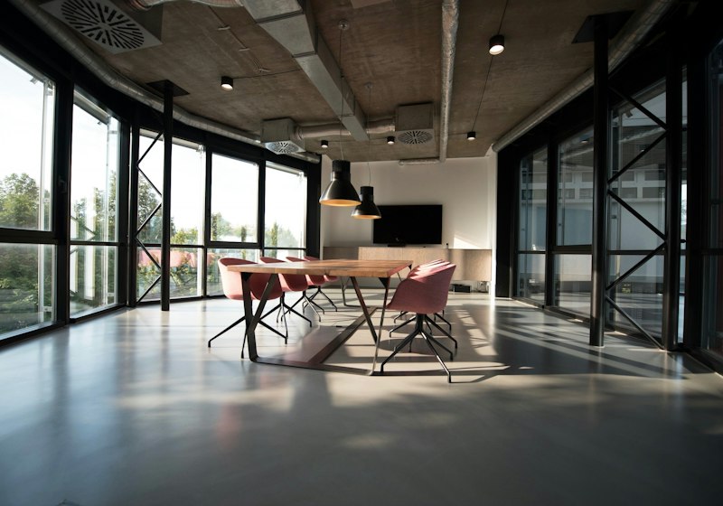 Clean, modern office space
